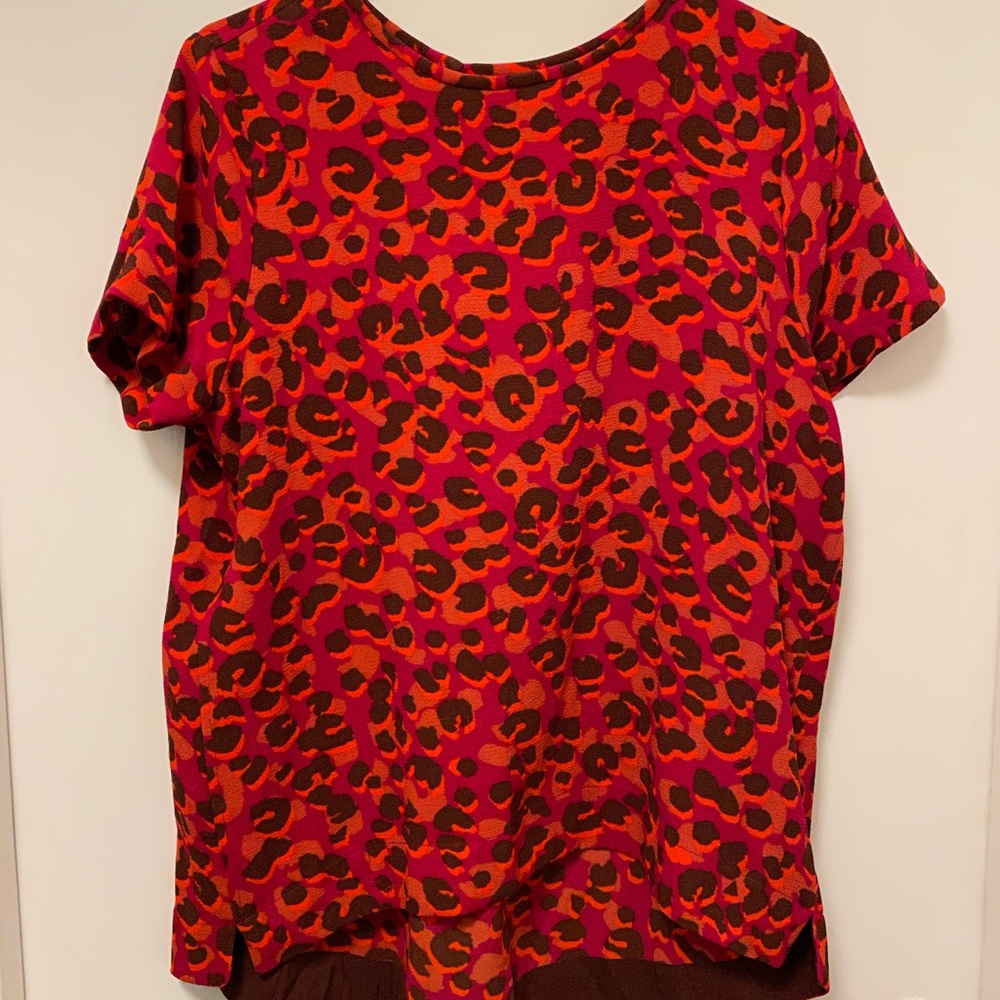 Cheetah red Blouse